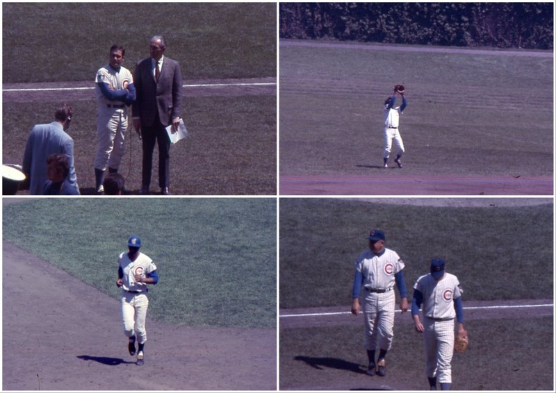 Lot of 4 1969 Chicago Cubs vs. San Diego Padres 35mm Slides