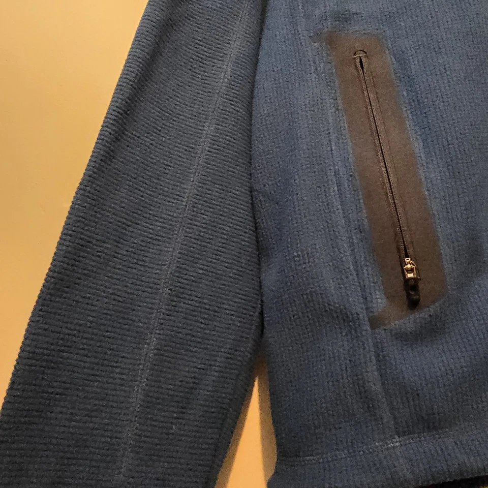 Marmot Men's Full Zip Fleece Jacket LG Blue Outdoor Pockets Gorpcore Hiking - Image 2 of 4