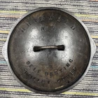 Griswold Cast Iron No 9 Skillet  Cover Hair Line CRACK  Above The Word Skillet
