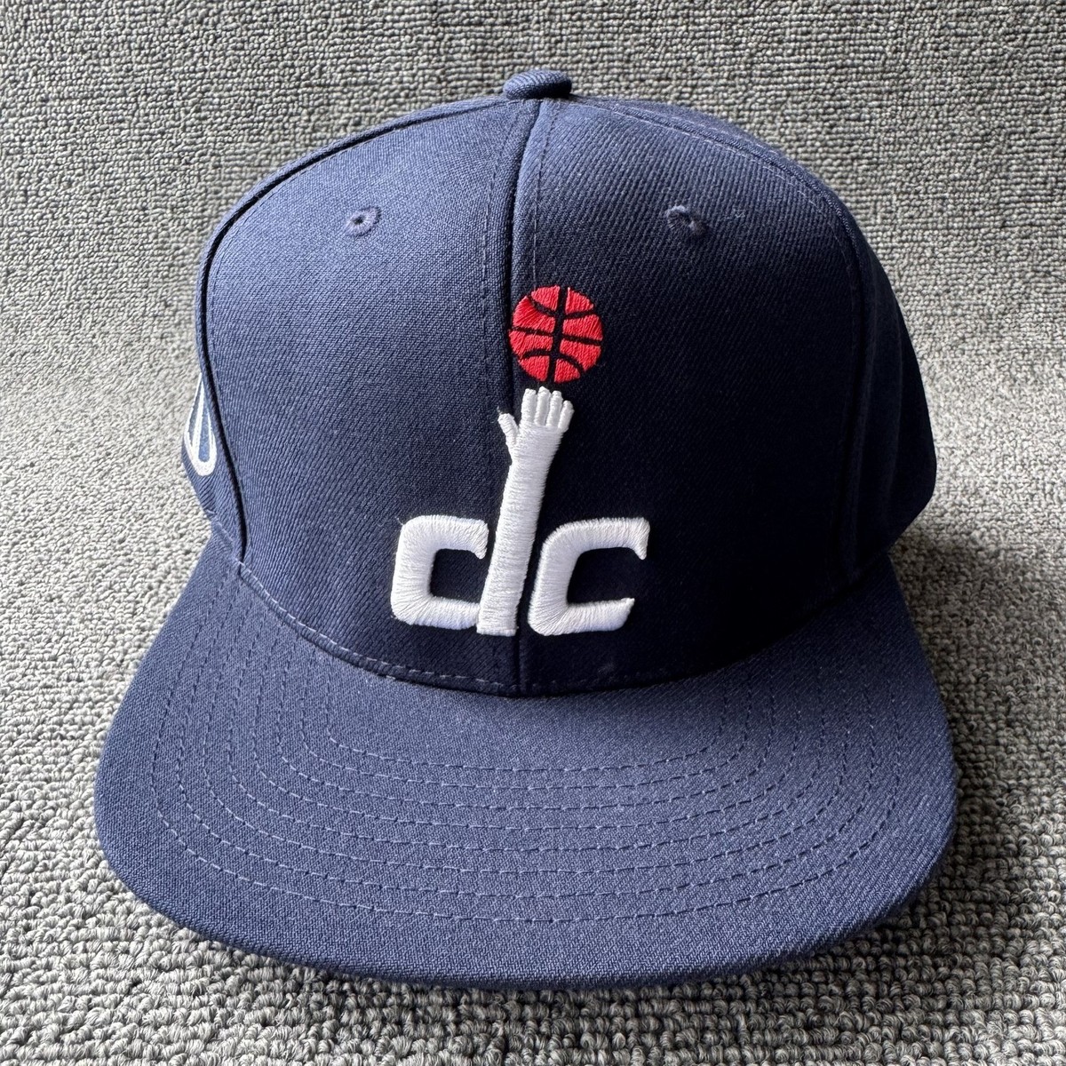 Mitchell & Ness Navy DC Basketball Snapback Cap Wizards