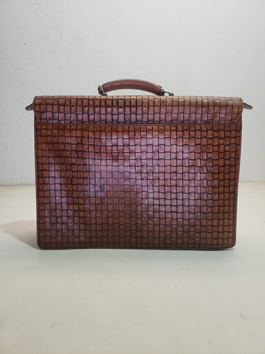 Rare Vintage Bosca Night Flight Double Flex Briefcase AND EXTENSION INSERT View 3