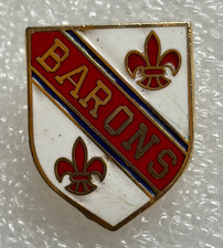 VINTAGE RARE SOLIHULL &lsquo;BARONS&rsquo; ICE HOCKEY W. REEVES PIN BADGE