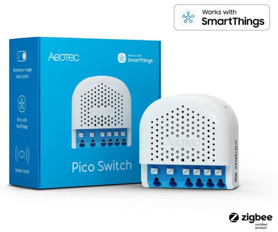 Aeotec Pico Switch Single, Unterputzschalter, Zigbee 3.0, 16A, Überstromschutz,