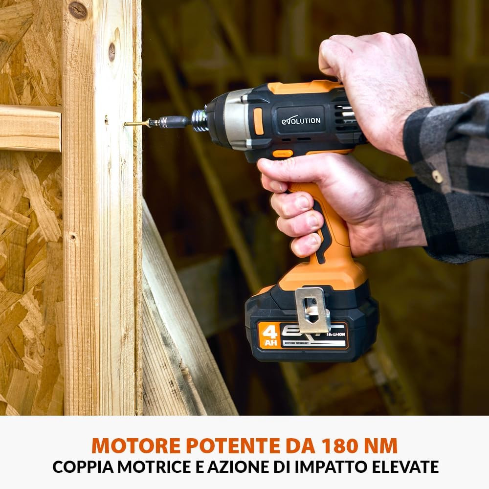 Miglior Avvitatore a Massa Battente Evolution R180IDR-Li 18V EXT - 2