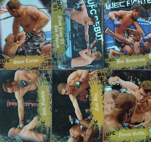 2010 Topps UFC Main Event Gold Lot of 68 cards