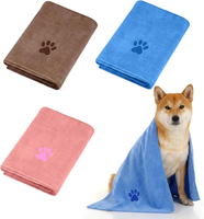 Hundehandtuch Mikrofaser 75X35 Cm SaugfäHig Schnell Trocknend Haustier, 2 StüCk