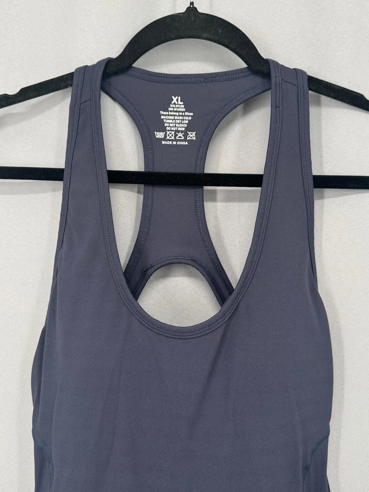 DIOSAFIT Body Mujer Extra Grande Gris Ropa Activa Una Pieza Pantalones Cortos Mameluco Gimnasio Foto 2 de 4