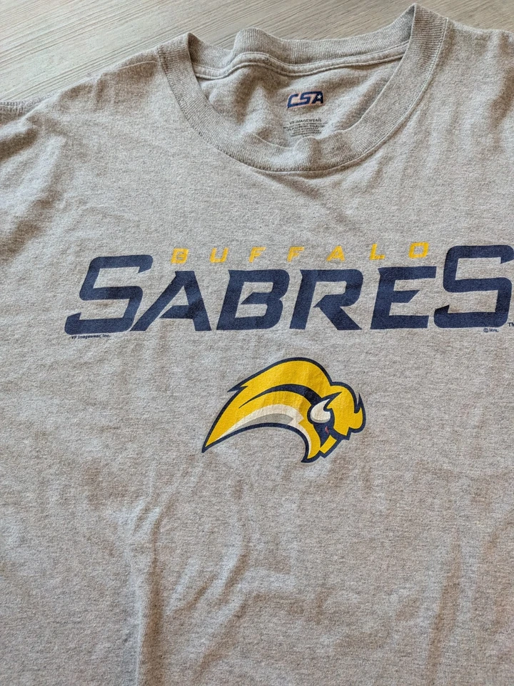 Buffalo Sabres CSA NHL Hockey Shirt Size 3XL Gray Short Sleeve T Shirt - Image 3 of 4