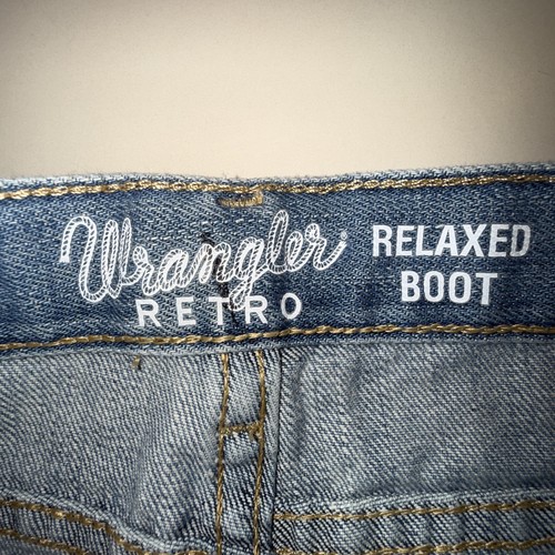 Wrangler Retro Relaxed Boot Western Denim Jeans Boys Size 9 Reg BRT20OW Cowboy - Picture 3 of 9