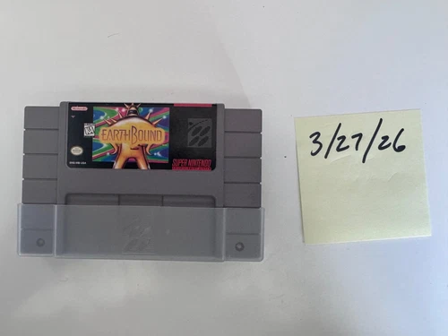 Earthbound SNES (1995) Authentic Cartridge 100% Tested and Working OG Battery