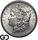 1904 Morgan Silver Dollar Philadelphia Mint AU Nice Luster Silver Better Date