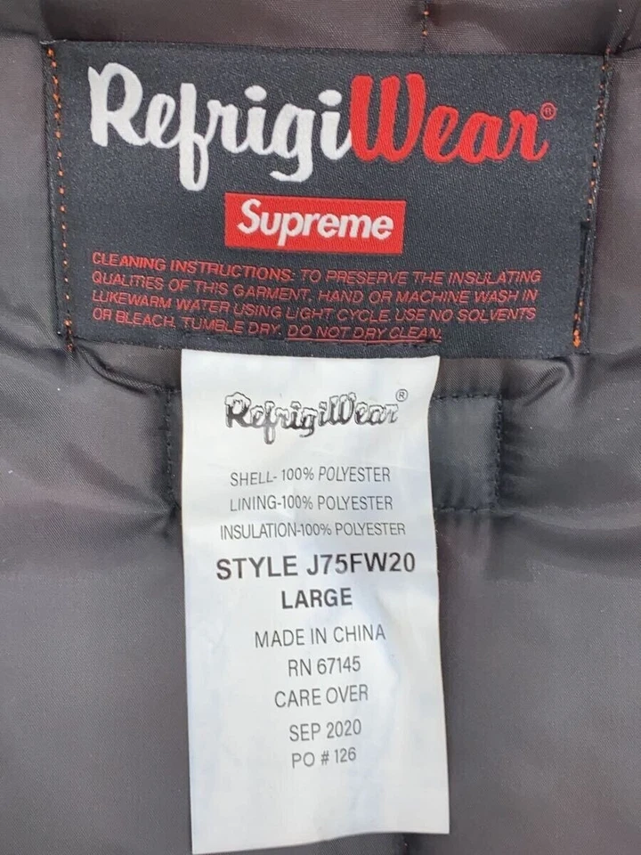 Supreme × RefrigiWear Vest orange L Used - Image 3 of 4