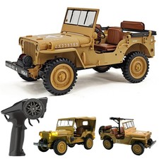 Hg4-58 Semi-alloy Willys Hobby Rc Military Truck Crawler 114 Off Road...