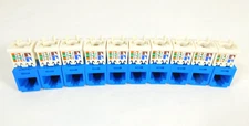 Panduit CJ688TGBU Mini-Com UTP RJ45 Cat6 TG Jack Module Blue - QUANTITIES OF 10
