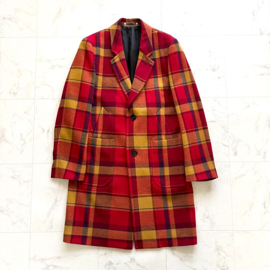 Paul Smith PS Chester Coat Jacket Men Sze L blanket Plaid Paul Smith PS Chester Coat Jacket Men Sze L blanket Plaid
