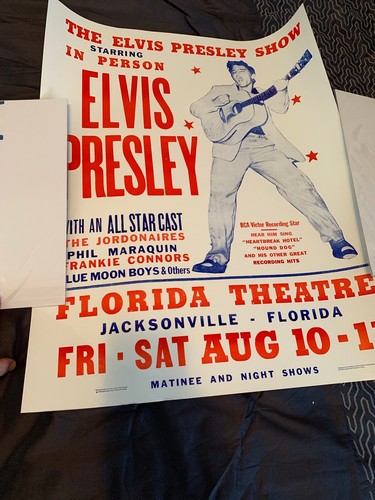 Elvis Presley Poster Lot Nice The King Of Rock And Roll Grammy Winner - Picture 6 of 6