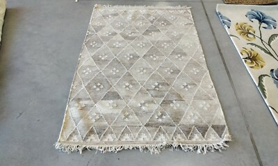 NATURAL / IVORY 4' X 6' Stained Rug, Reduced Price 1172712469 NKM316B-4
