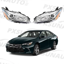 Headlights For 2015 2016 2017 Toyota Camry Left+Right Headlamps LE SE XLE Pair