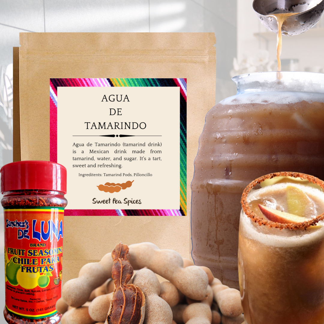 Kit de bebidas condimento de lima Agua de Tamarindo y Chile (hace 4-6 tazas)