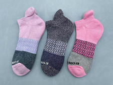 3 pair Bombas Women's Tri-Block Marl 3 Colors Ankle socks Size M Christmas gift