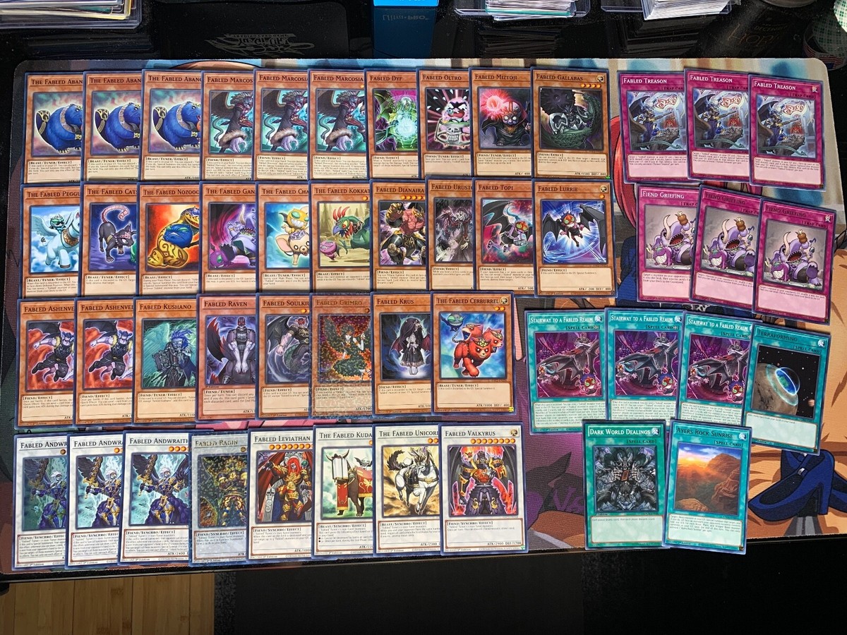 Yugioh Fabled Synchro Deck - Fiend, Unicore, Dark World, Discard, Beast Yugioh Fabled Synchro Deck - Fiend, Unicore, Dark World, Discard, Beast
