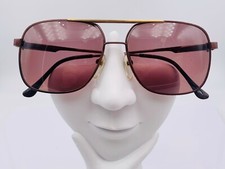 Vintage JJ Bronze Metal Pilot Sunglasses Korea FRAMES ONLY