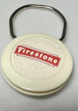 Vintage Firestone Tires Auto Car Wheels Parts Automotive Automobile Keychain