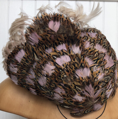 Vintage Jack McConnell Boutique Pink Feathered Hat 