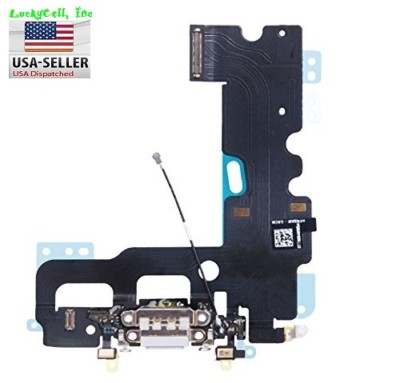 Charger Charging Dock Port Audio Jack Flex Cable For Apple iPhone 7 White