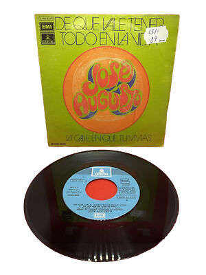 VINILO 7'' JOSE AUGUSTO - DE QUE VALE TENER TODO EN LA VIDA / ODEON 1974 SPAIN