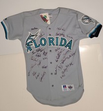 Florida Marlins 1993 Team signed official MLB shirt