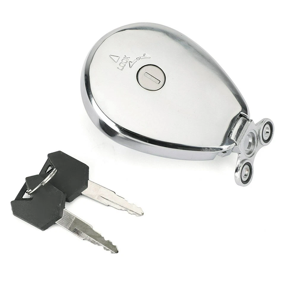 Llaves de tapa del tanque de combustible para Kawasaki Vulcan 500 EN500A 1990-96 / VN1500A 1987-92 Foto 3 de 4