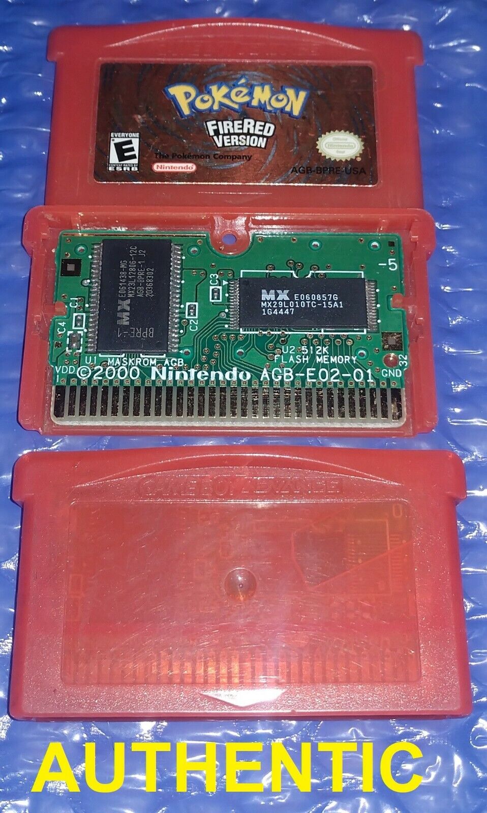 AUTHENTIC Pokemon: Fire Red GameBoy Cartridge GBA GENUINE 45496734114 |