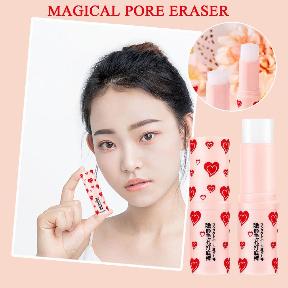 Magical Pore Eraser Waterproof Face Primer Stick,Blur Stick Primer for Face 2x