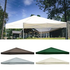 3mx3m Gazebo Top Cover Roof 1 Tier Canopy Replacement Fabric Pavilion Sunshade