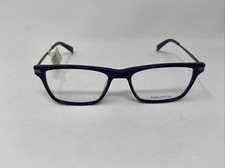 NAUTICA N8134 412 54-18-145 GLOSSY NAVY BLUE EYEGLASSES FULL RIM FRAME YK65