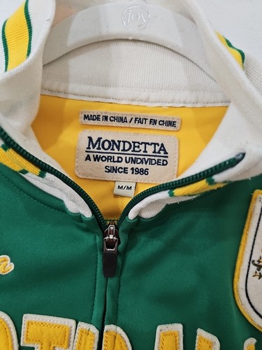 Mondetta Australia Vintage Track Jacket Full Zip M Green Embroidered Crest - Picture 4 of 11