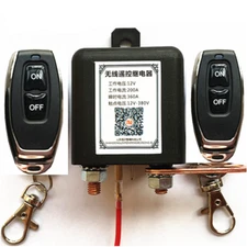 Car Battery Disconnect Master Isolator Kill Switch System Wireless Daul Remote
