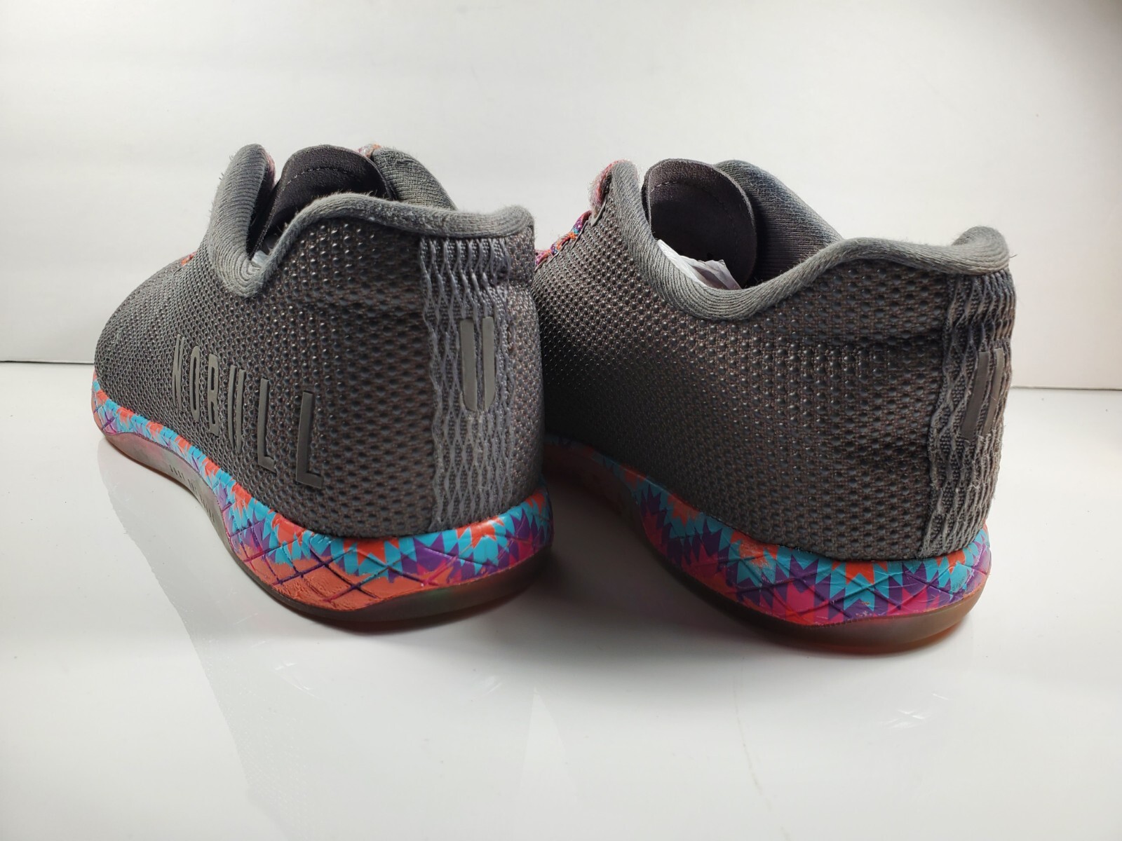 Nobull Unisex Gray PatchWork Rainbow SuperFabric … - image 4