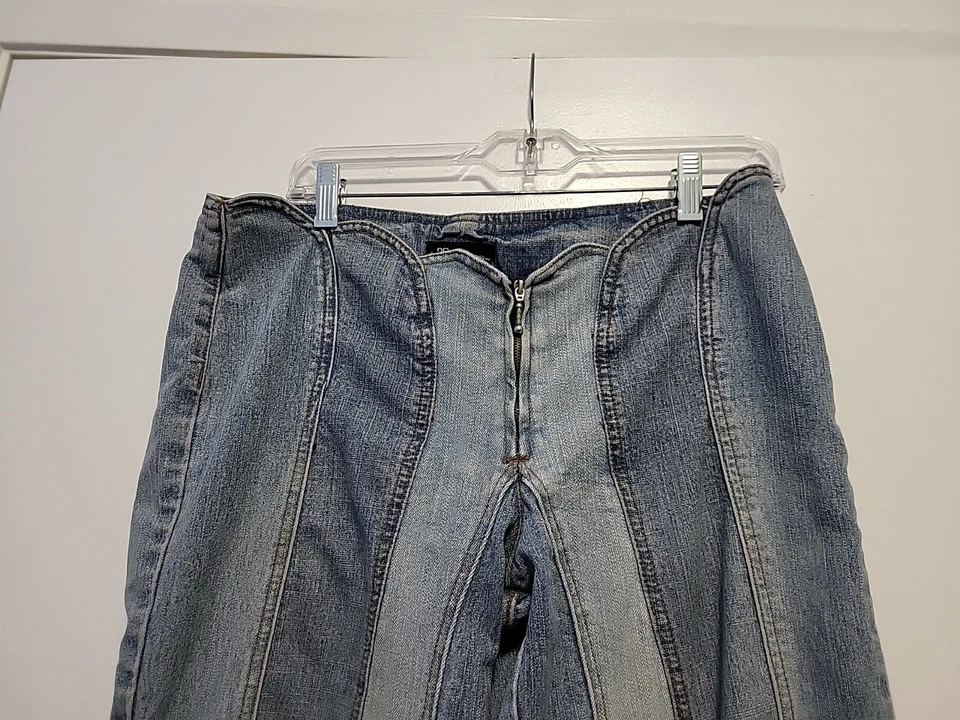 Jeans vintage No Boundaries y2k cintura lo perna alargada tamanho 9 azul - Imagem 2 de 4