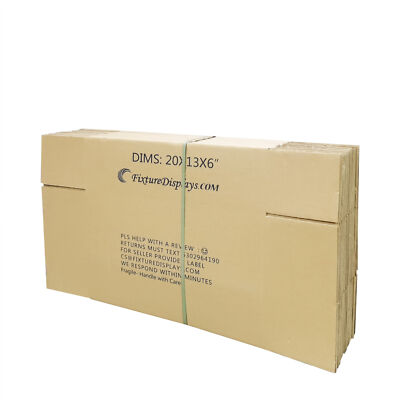 20PK 20X13X6'' Shipping Box Cardboard Singlewall BF150 Mail Packaging E-Commerce