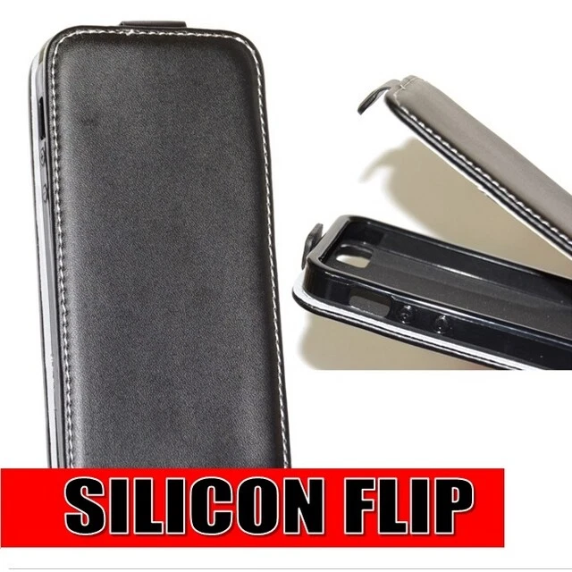SFLIP CUSTODIA COVER BOOK FLIP LIBRO SILICONE CASE HTC DESIRE 626 BLACK NERA - Immagine 4 di 4