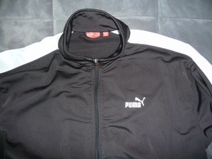 giacca puma nera e bianca