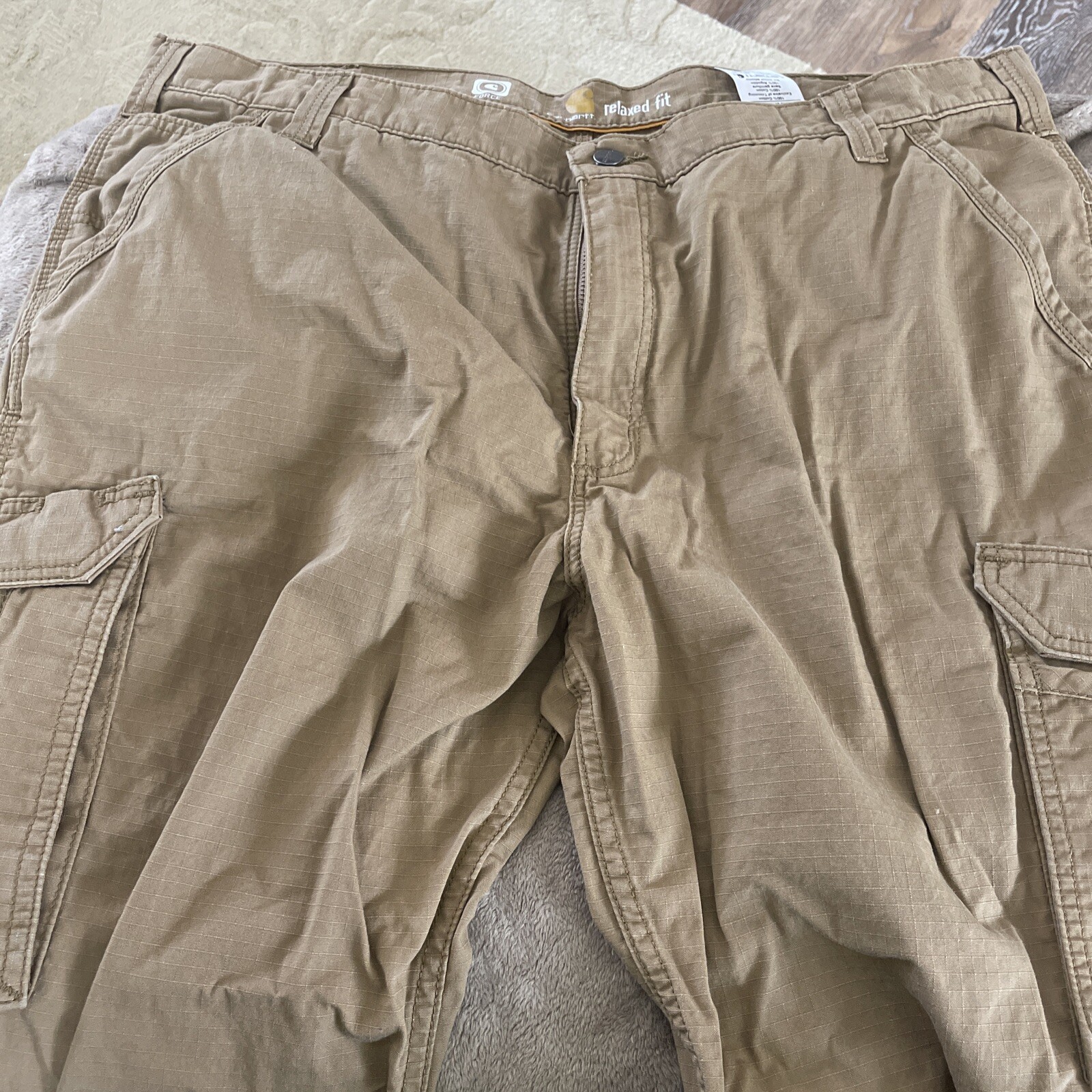 EUC Carhartt GForce Relaxed Fit Coyote Brown Cargo Khaki Work Pants
