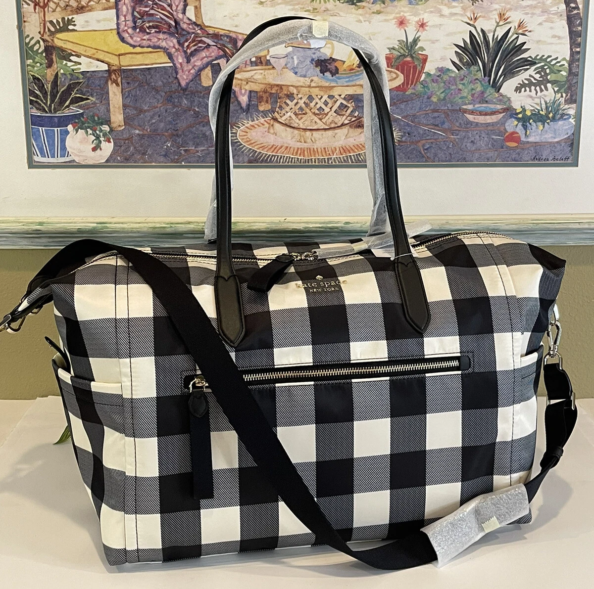 Kate spade shop gingham purse