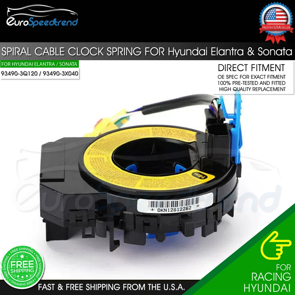 Cable espiral reloj resorte apto para Hyundai Elantra 2011-2013 Sonata 2009-2015 Kia Rio Foto 2 de 4