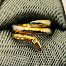 Snake Style Ring Crystal