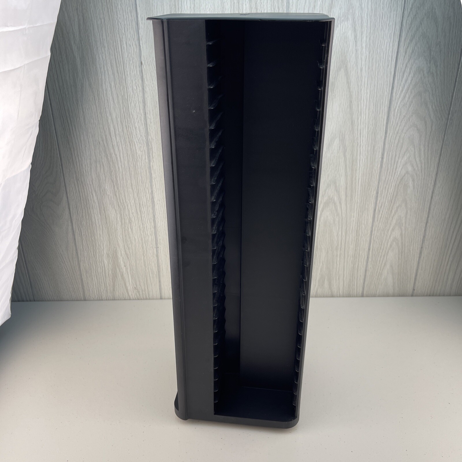 LASERLINE Cassette 100 Tape Storage Rack Carousel Rotating Tower Black eBay