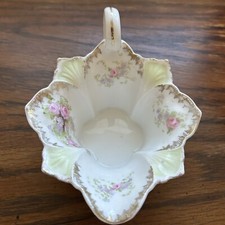 Antique R S Prussia Creamer Pink Roses Porcleain China Ivory Gold Pale Green