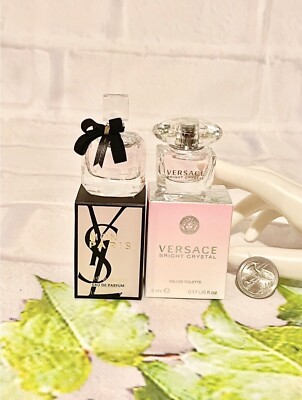 YSL Mon Paris Mini Yves Saint Laurent 7.5 ml & VERSACE BRIGHT CRYSTAL 5ml